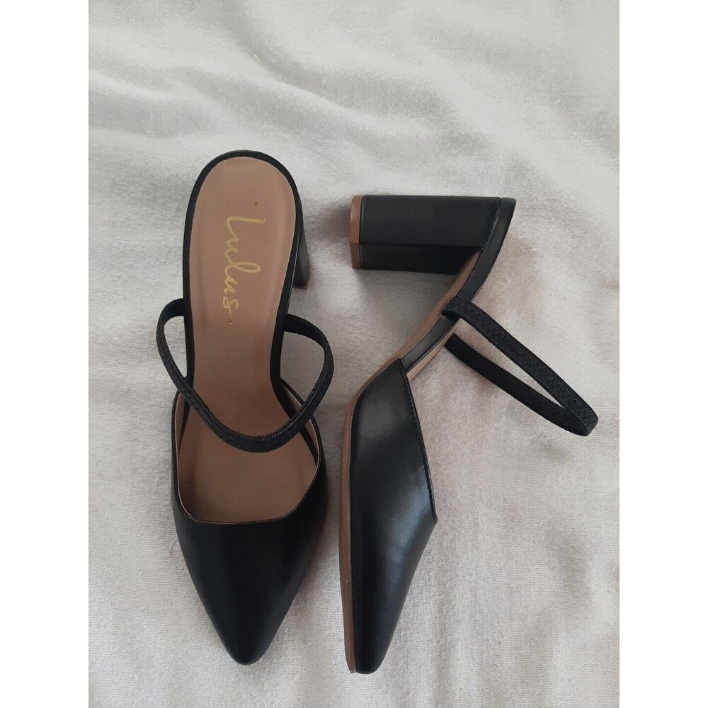 Lulus Maryna Women's Black Shoes Size 7 Pointed Toe
